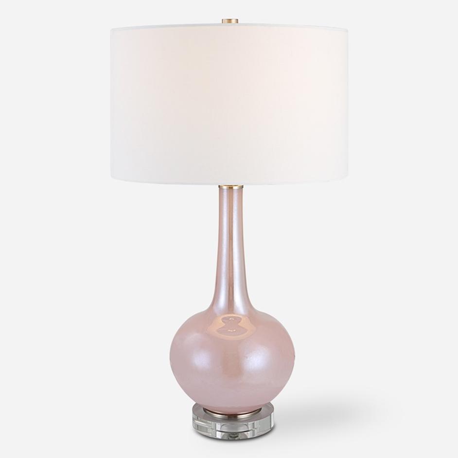 Rosa Pink Glass Table Lamp by Uttermost