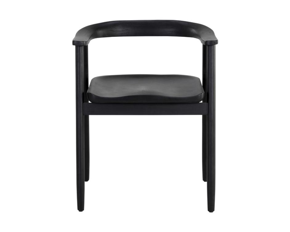 JEREMY DINING ARMCHAIR - BLACK by Sunpan