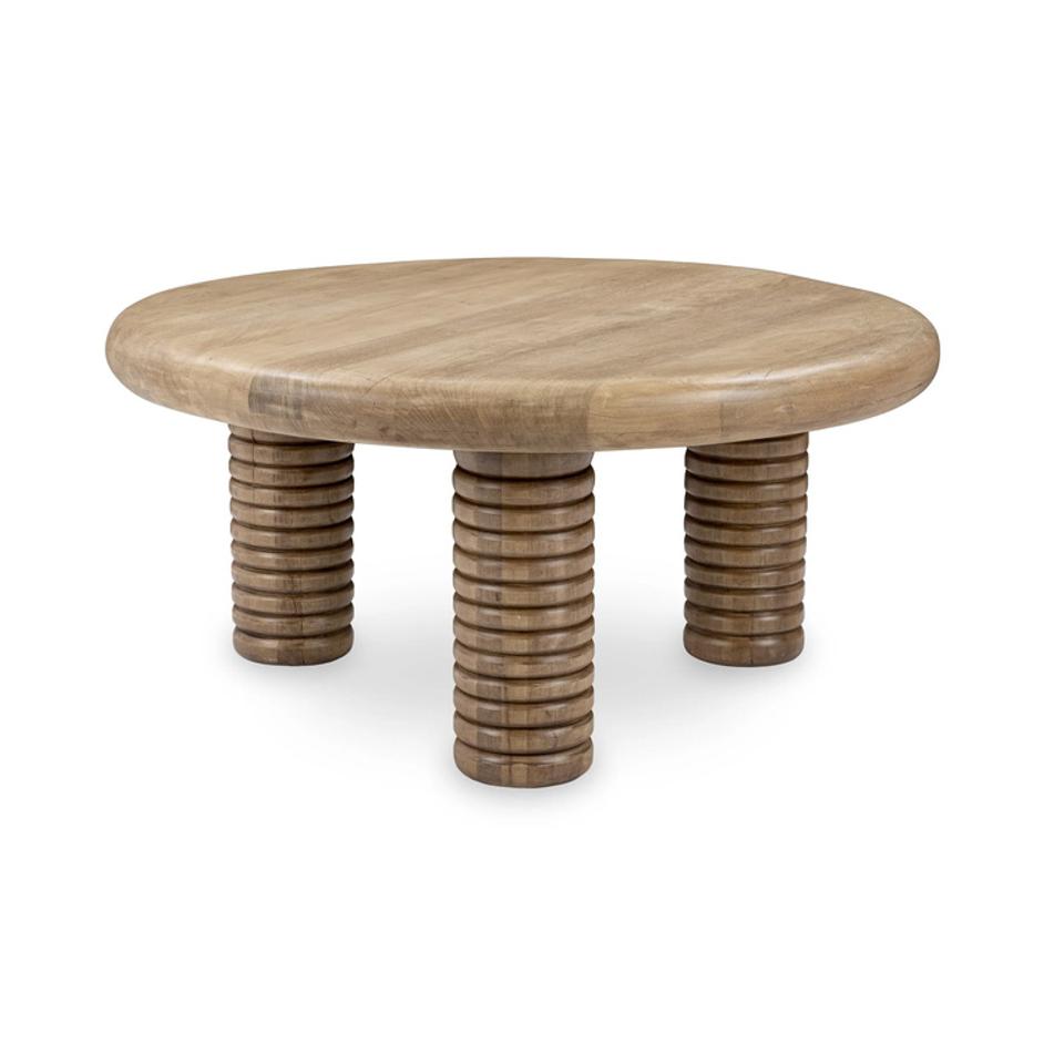 Ilaria Reclaimed Wood Round Coffee Table by Classic Home