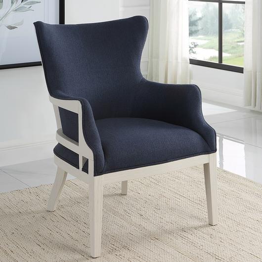 Gordonston Blue Fabric Accent Chair by Uttermost