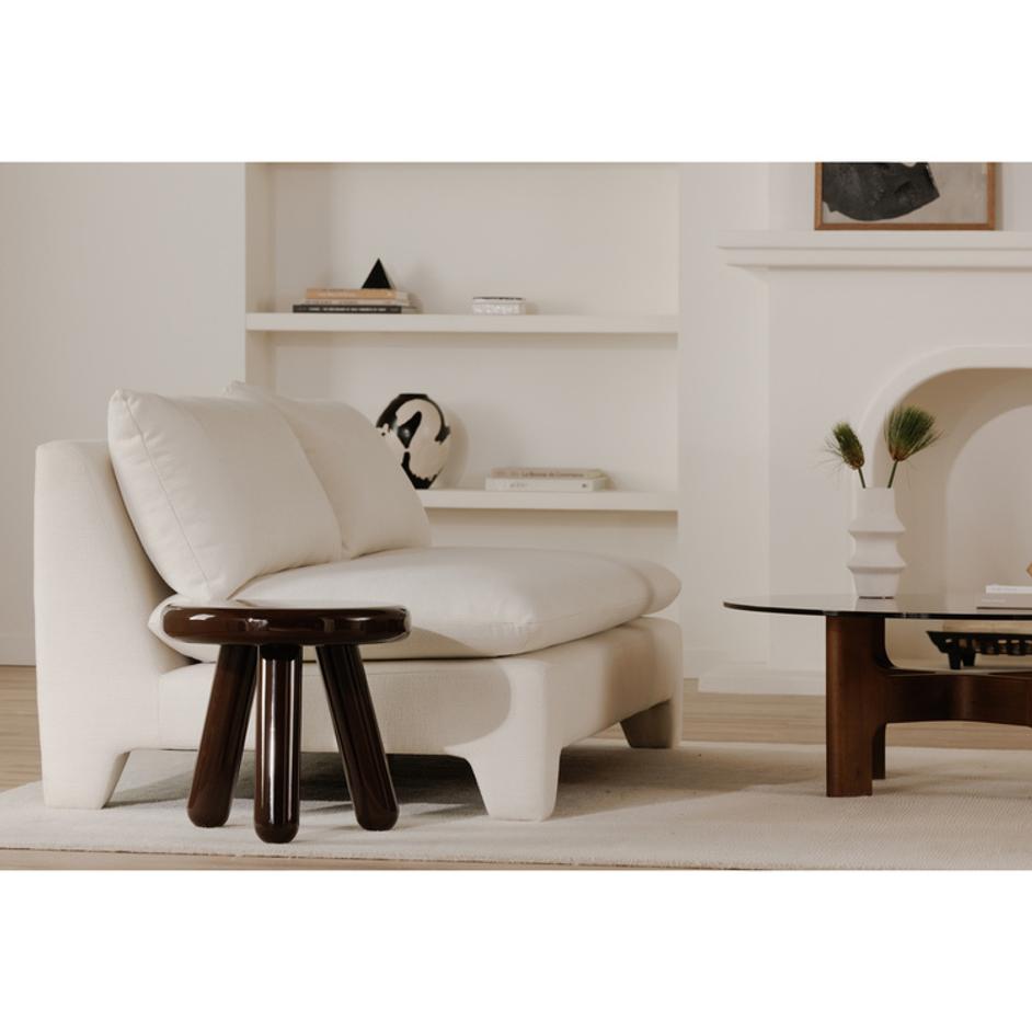 Joy Accent Table Deep Red Lacquer by Moes Home