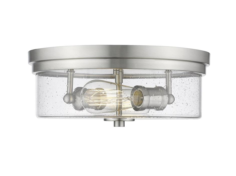 Bohin 2 Light Flush Mount in Brushed Nickel  Finish by Z-Lite