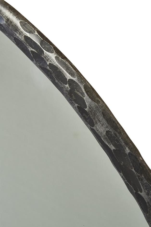 Metal Edge Round Mirror by Furniture Classics