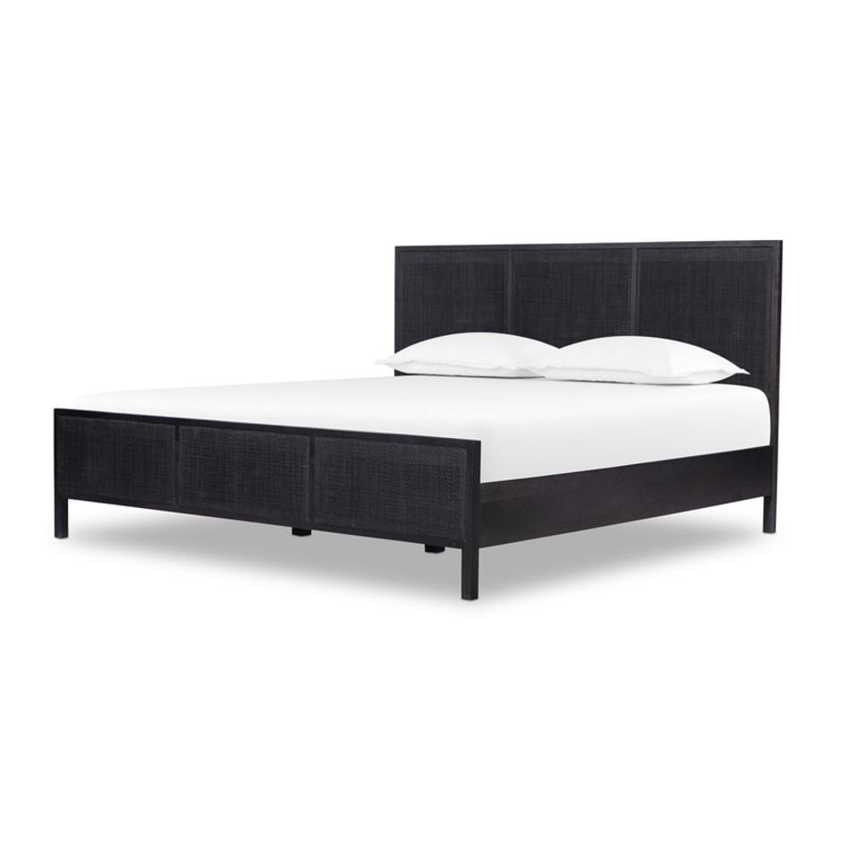 Sydney King Bed - Black Wash by Four Hands