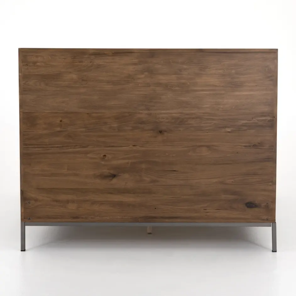 Trey Bed In Auburn Poplar In King by FOUR HANDS