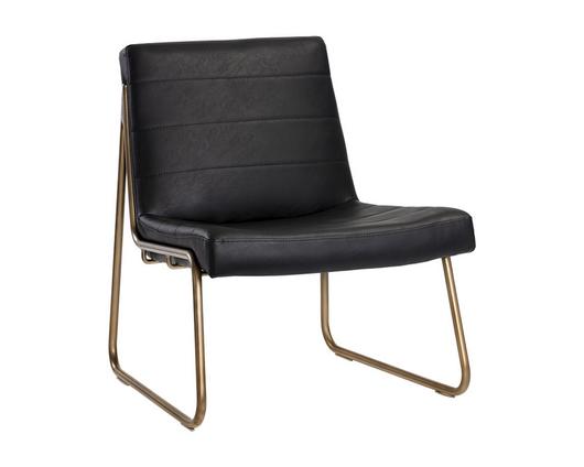 Anton Lounge Chair - Vintage Black by Sunpan