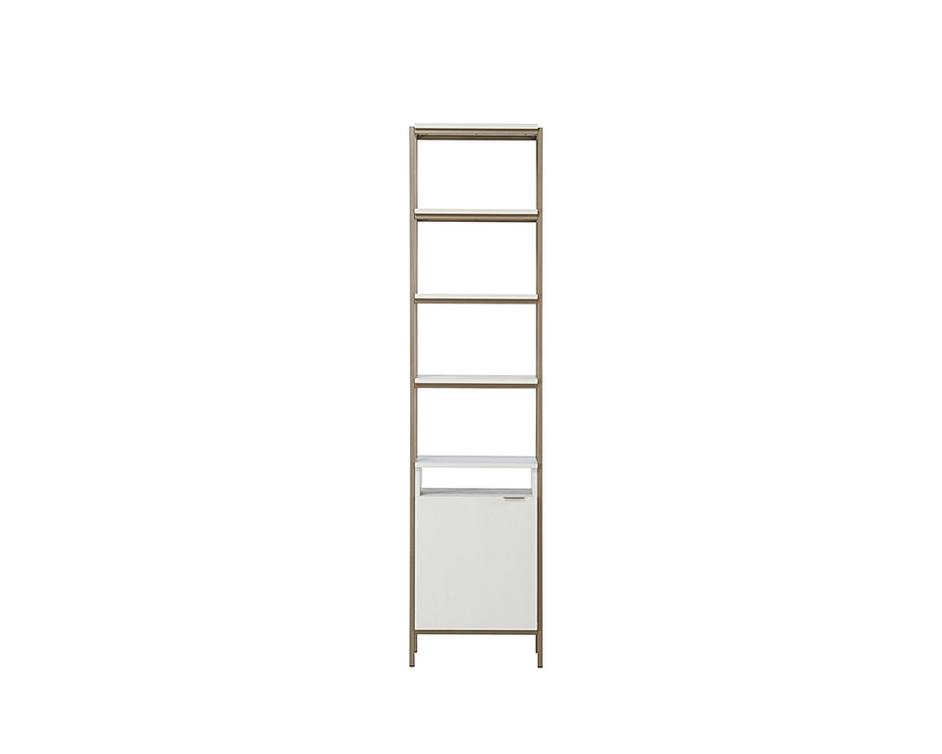 Ambrose Modular Bookcase - Small - Champagne Gold - Cream by Sunpan