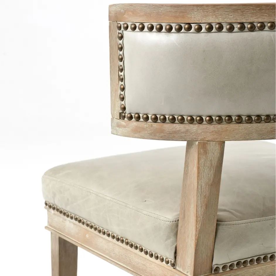 Ethan Dining Chair-Light Grey by FOUR HANDS