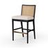 Antonia Cane Armless Bar + Counter Stool - Savile Flax by Four Hands