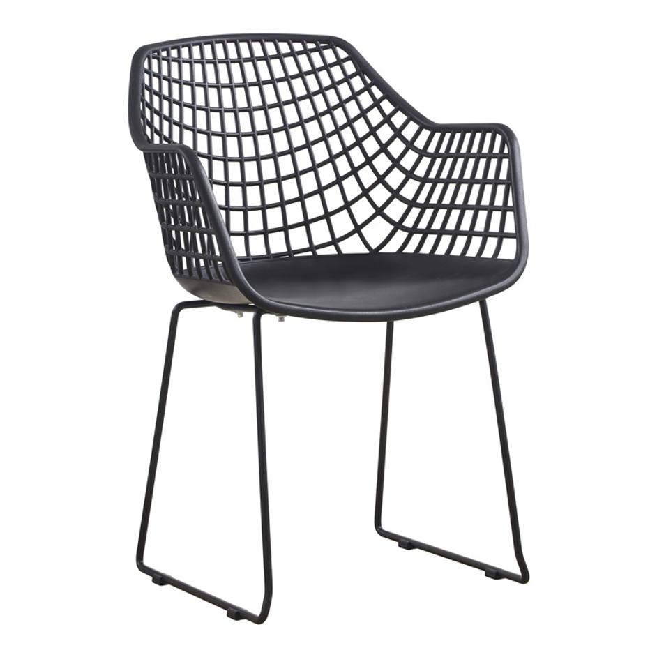 HONOLULU CHAIR BLACK by Moes Home