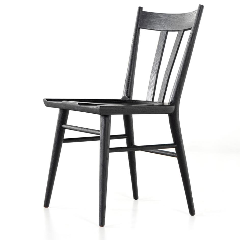 Gregory Dining Chair In Black Oak by FOUR HANDS