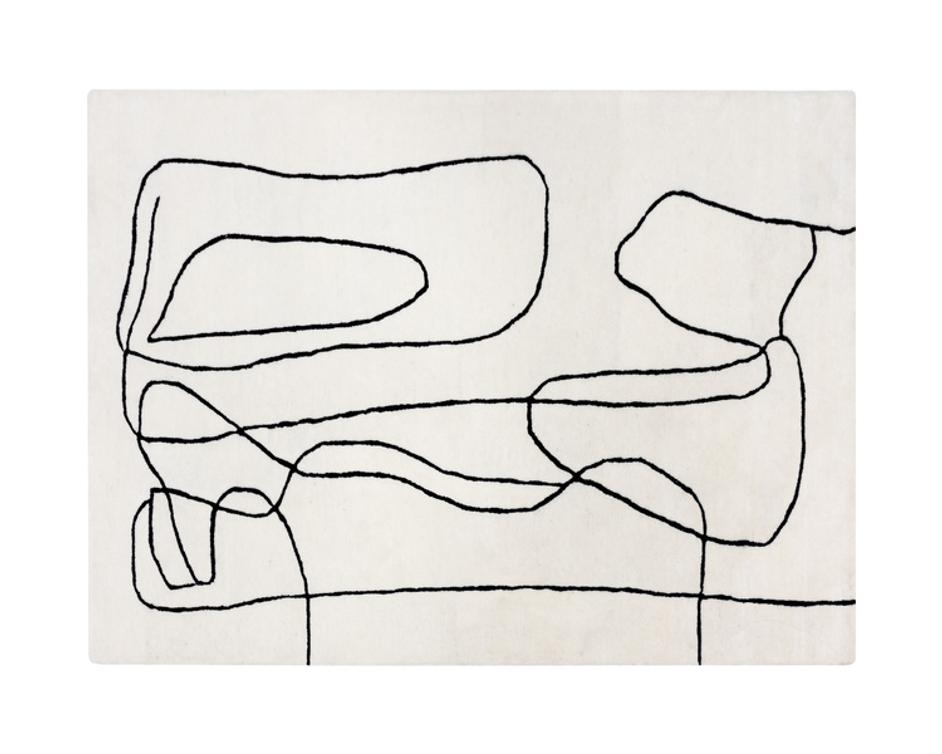 TILDA HAND-TUFTED RUG - IVORY / CHARCOAL - 9' X 12' by Sunpan