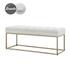 Darius Fabric Bench In Boucle Beige by New Pacific Direct