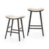 Union Saddle Stool In Essence Natural In Bar by FOUR HANDS