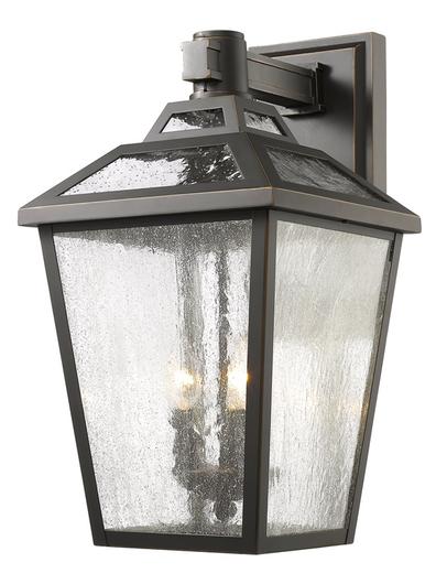 Bayland 3 Light Outdoor Wall Light in Oil Rubbed Bronze Finish by Z-Lite