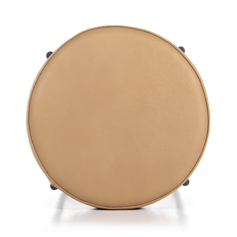 Nocona Stool In Tan Leather In Counter by FOUR HANDS