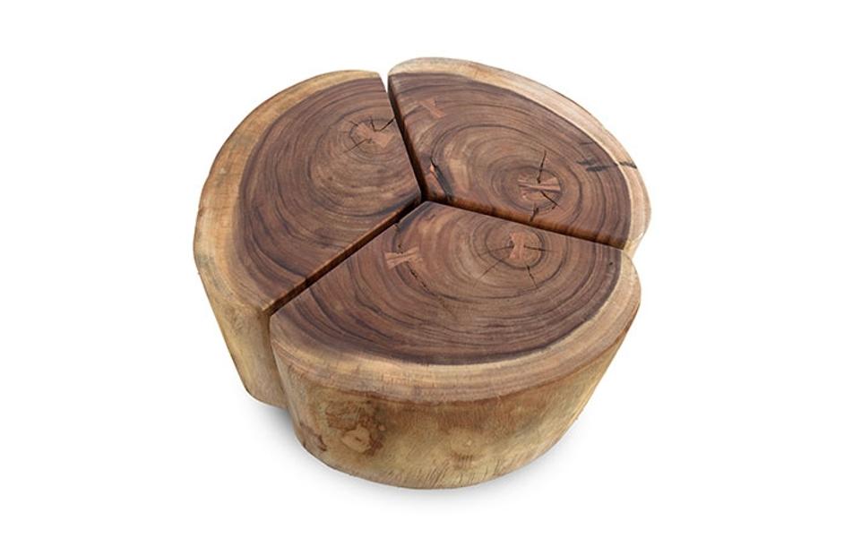 Clover Coffee Table, Chamcha Wood by PHILLIPS COLLECTION