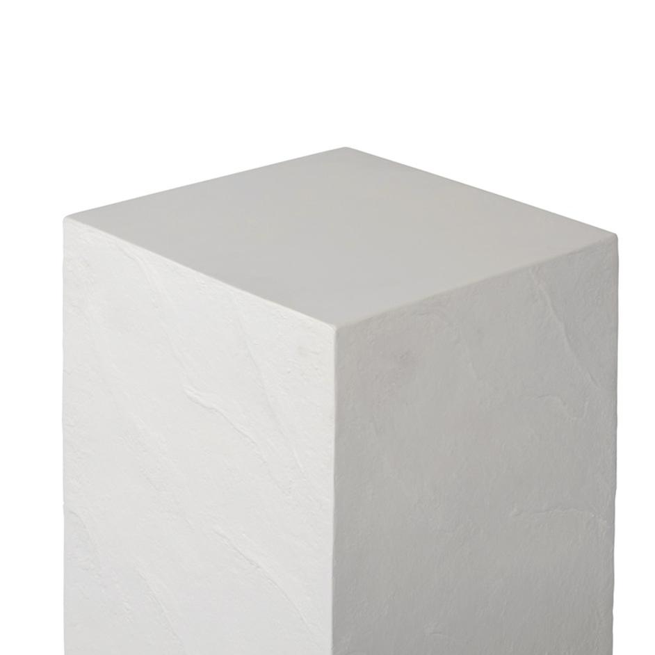 Corian Outdoor Pedestal - Plaster Molded Concrete by Four Hands