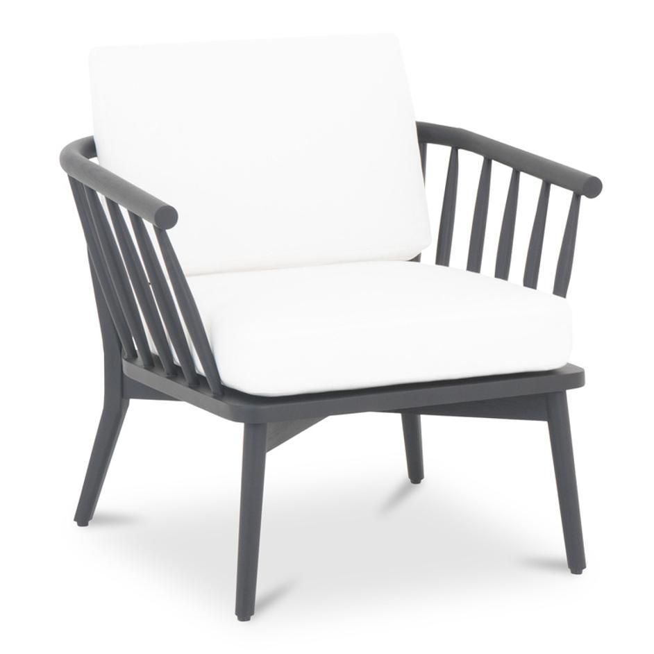 Wren Outdoor Lounge Chair Warm White by Moes Home
