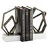 Euclid Bookends|Wht|Brnz by Cyan Design