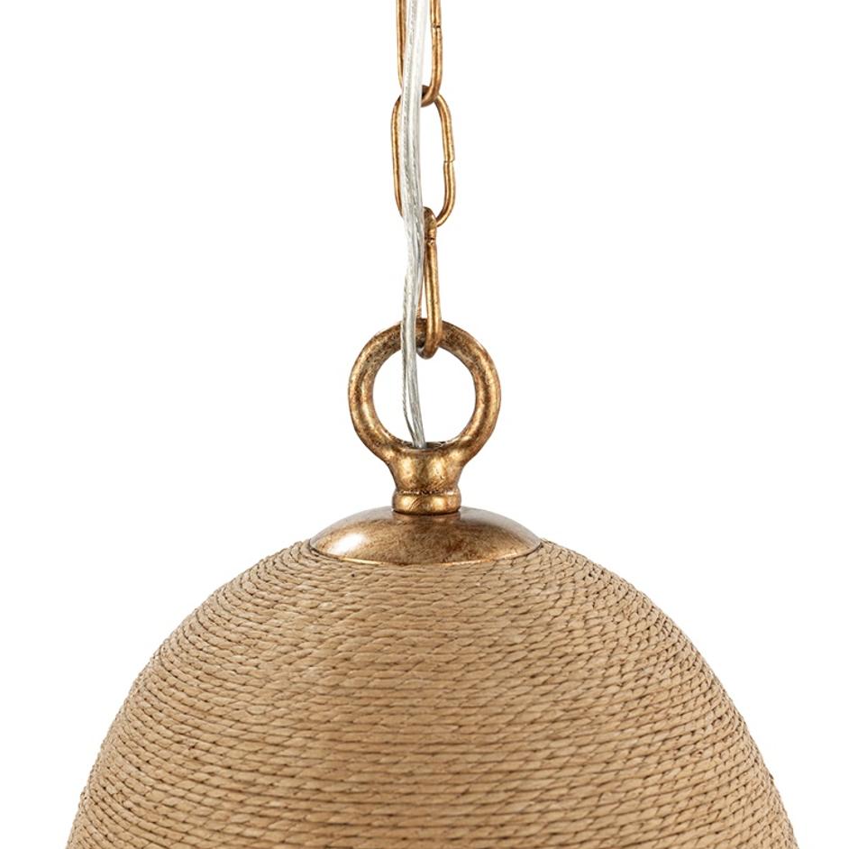 Kimbelle Pendant Natural/Black by Classic Home