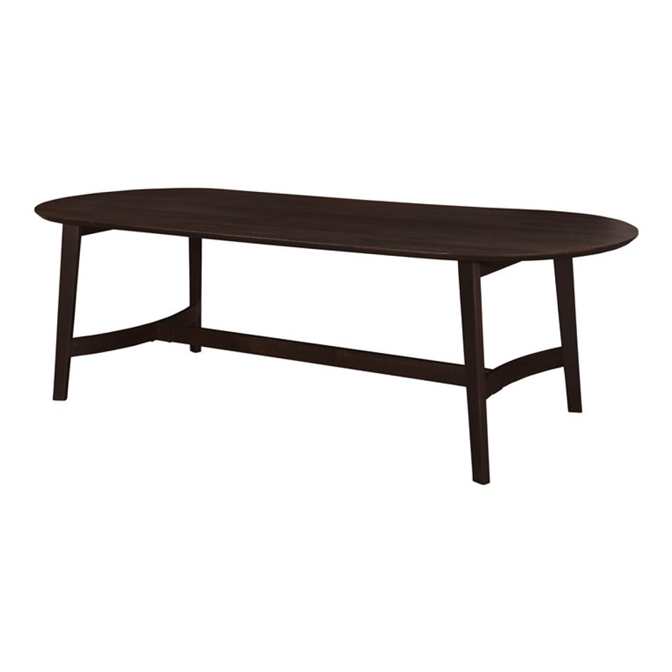 TRIE DINING TABLE SMALL DARK BROWN by Moes Home
