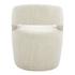 Barrow Rolling Dining Chair White Mist by Moes Home