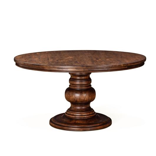 Austin 60" Round Dining Table, Chestnut by Home Trends & Design