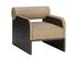 COBURN LOUNGE CHAIR - DARK BROWN - SAHARA SAND LEATHER by Sunpan