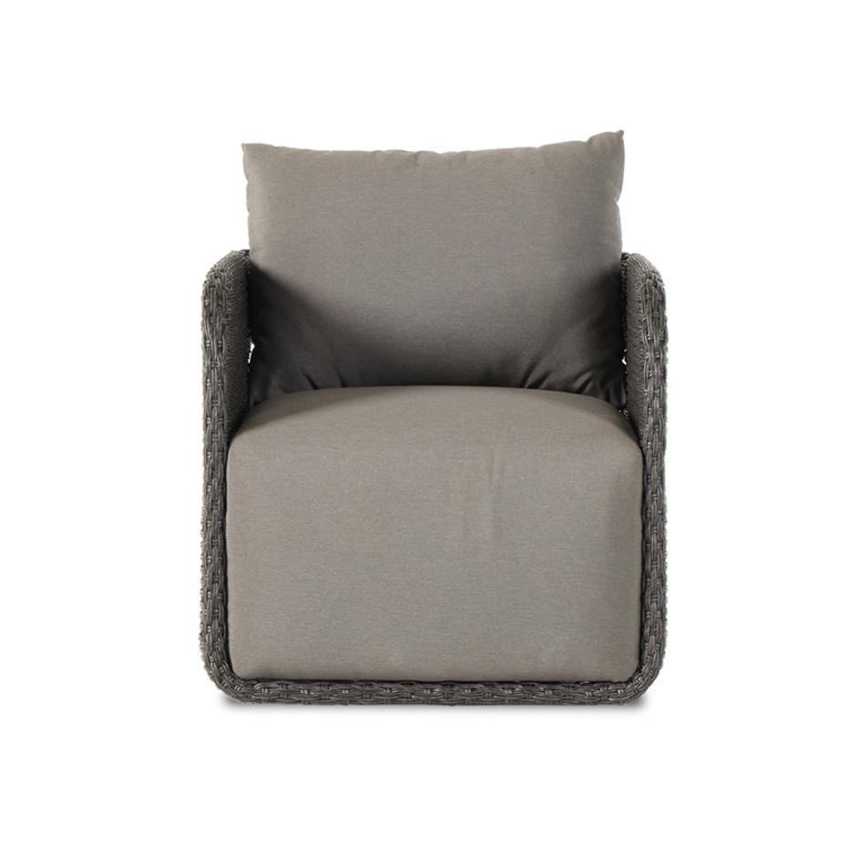 Geneva Outdr Swivel Chair - Venao Charcoal by Four Hands