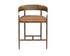 ZANATTA COUNTER STOOL - TAN LEATHER by Sunpan
