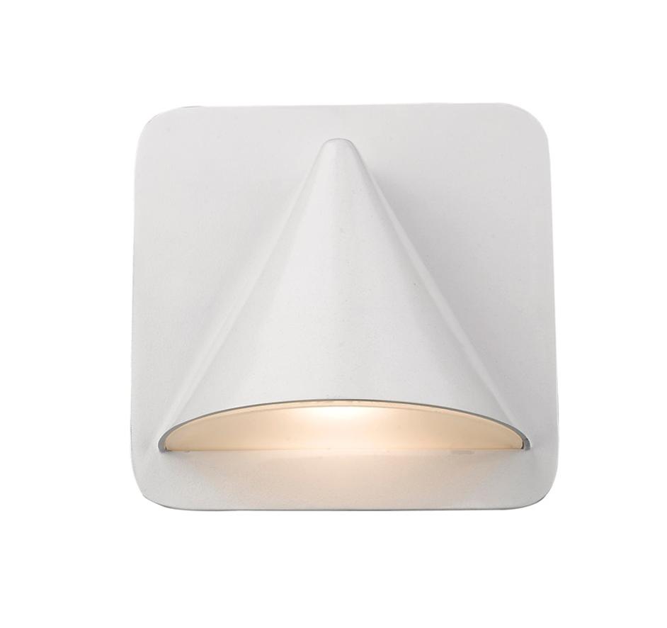 Obelisk 1 Light Outdoor Wall Sconce in White Finish by Z-Lite