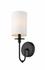 Ella 1 Light Wall Sconce in Matte Black Finish by Z-Lite