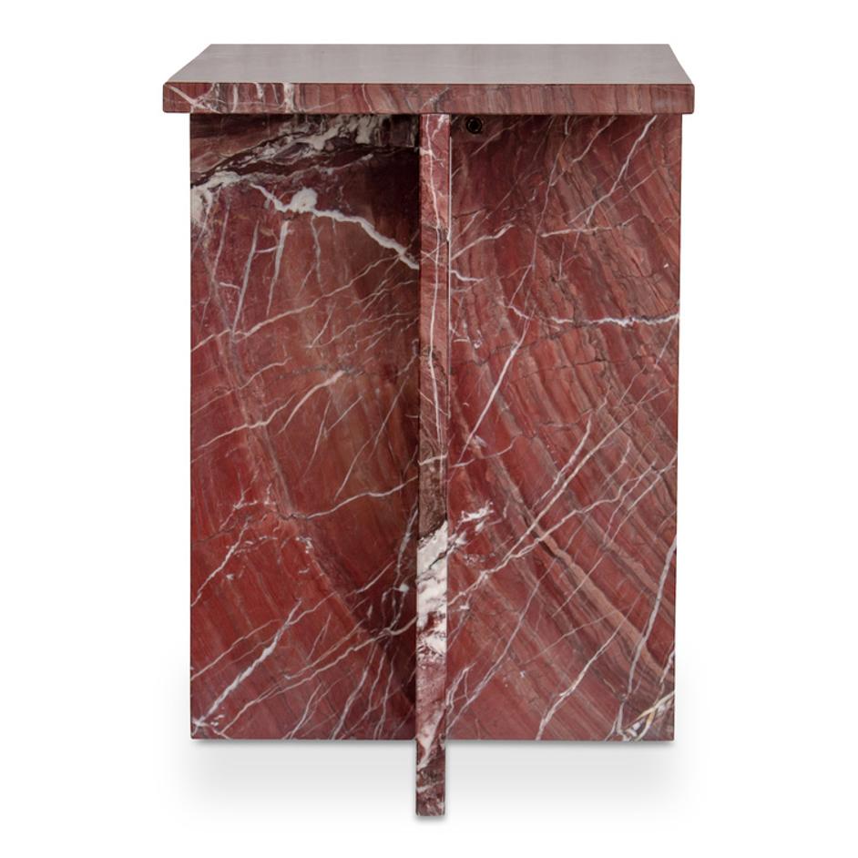 Blair Accent Table Rosso Levanto Marble by Moes Home