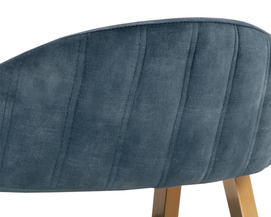 BURGOS DINING ARMCHAIR - NONO PETROL by Sunpan