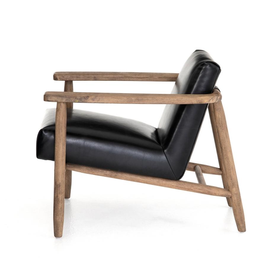 Arnett Chair In Dakota Black by FOUR HANDS