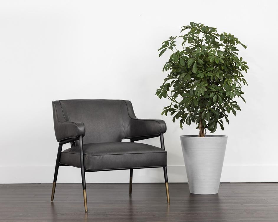 DEROME LOUNGE CHAIR - BRAVO PORTABELLA by Sunpan