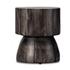 Tino End Table In Rubbed Black by FOUR HANDS