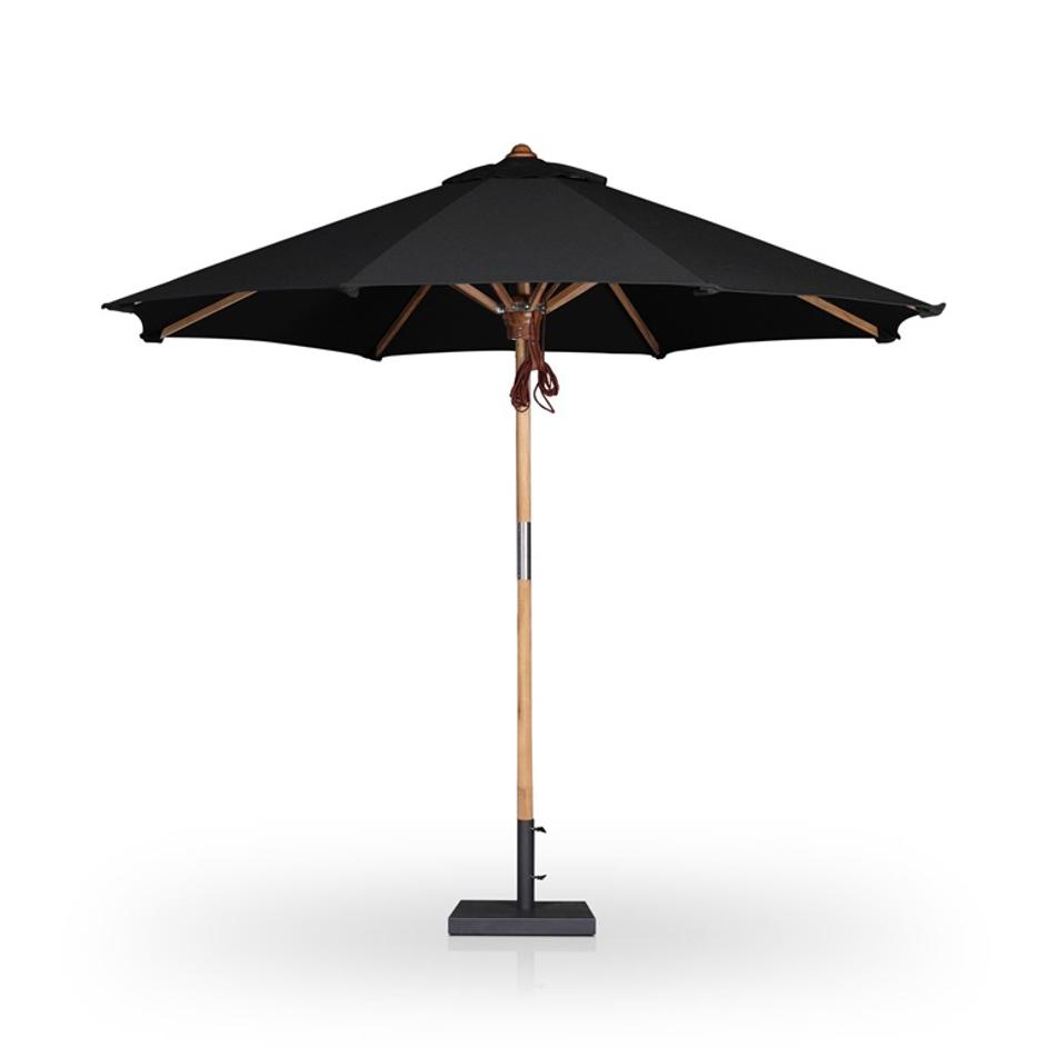 Baska Outdoor Round Umbrella - Arashi Black by Four Hands