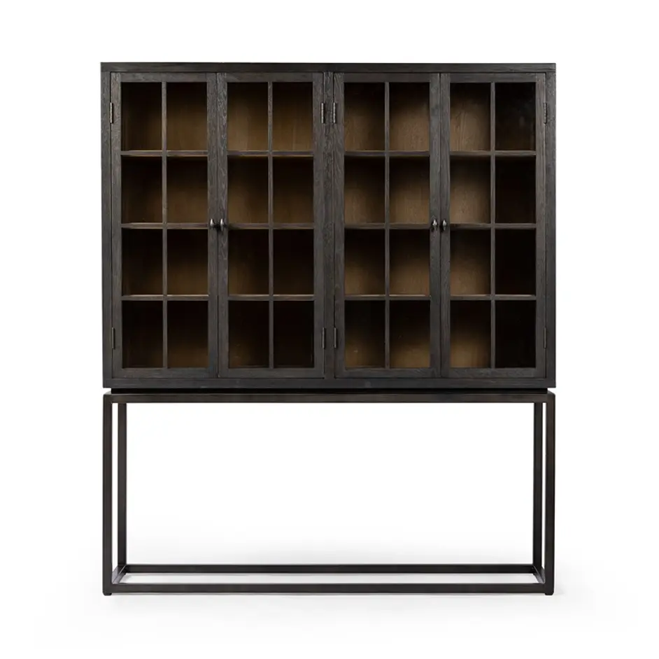 Palmer Cabinet in Charcoal Oak Veneer by FOUR HANDS