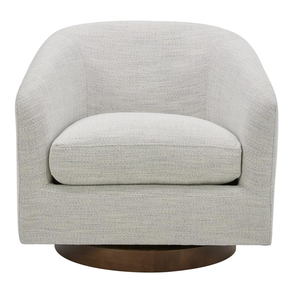 OSCY SWIVEL CHAIR SPLASHED WHITE by Moes Home