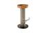 Concrete Bar Stool, Chamcha Wood Seat, Grey  by PHILLIPS COLLECTION