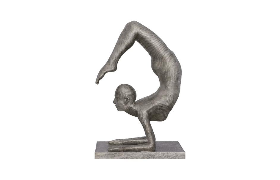 Handstand Scorpion Sculpture, Aluminum by Phillips Collection