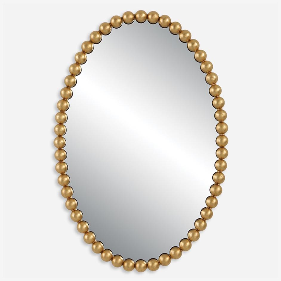 Serna Gold Oval Mirror by Uttermost