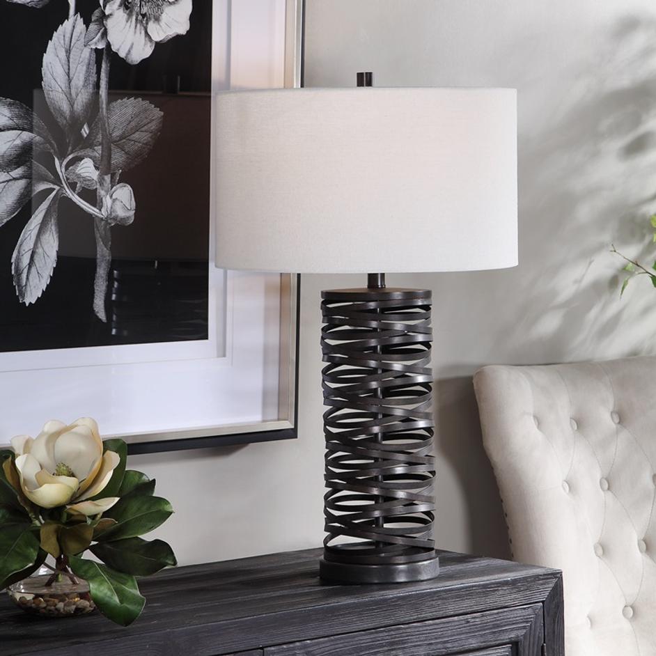 Alita Rust Black Table Lamp by Uttermost