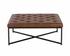 ENDALL OTTOMAN - BLACK - BRAVO COGNAC by Sunpan