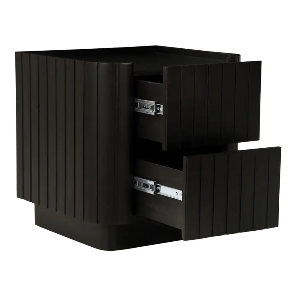 Povera Nightstand Black by Moes Home
