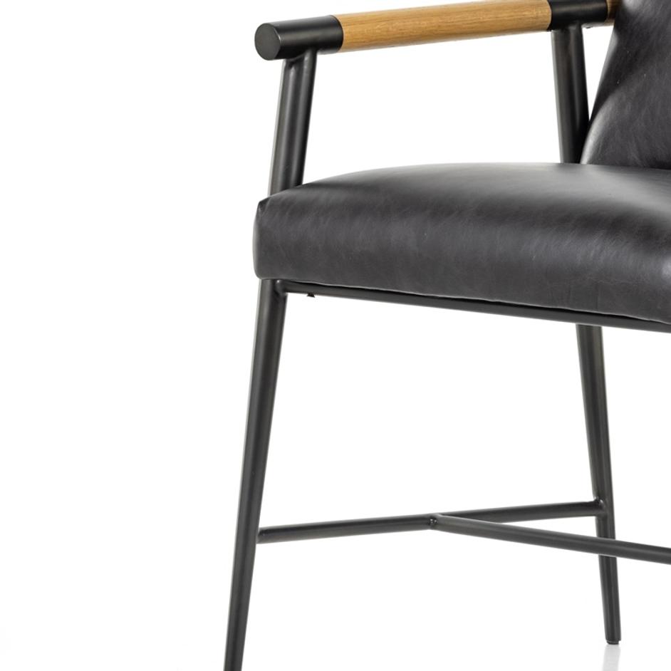 Rowen Dining Chair In Sonoma Black by FOUR HANDS