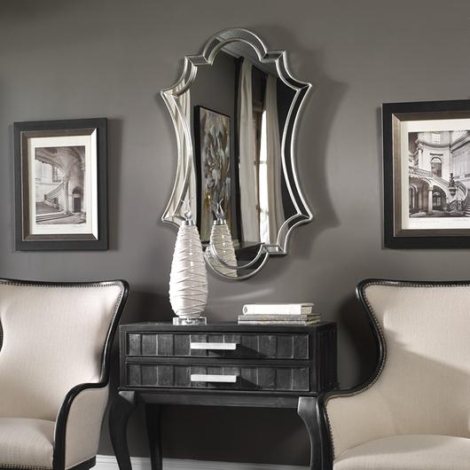 Elara Antiqued Silver Wall Mirror by Uttermost