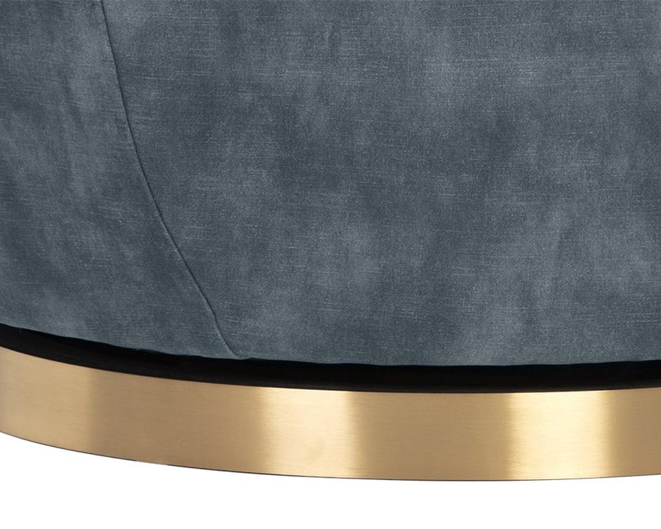 Casey Swivel Lounge Chair - Nono Petrol by Sunpan